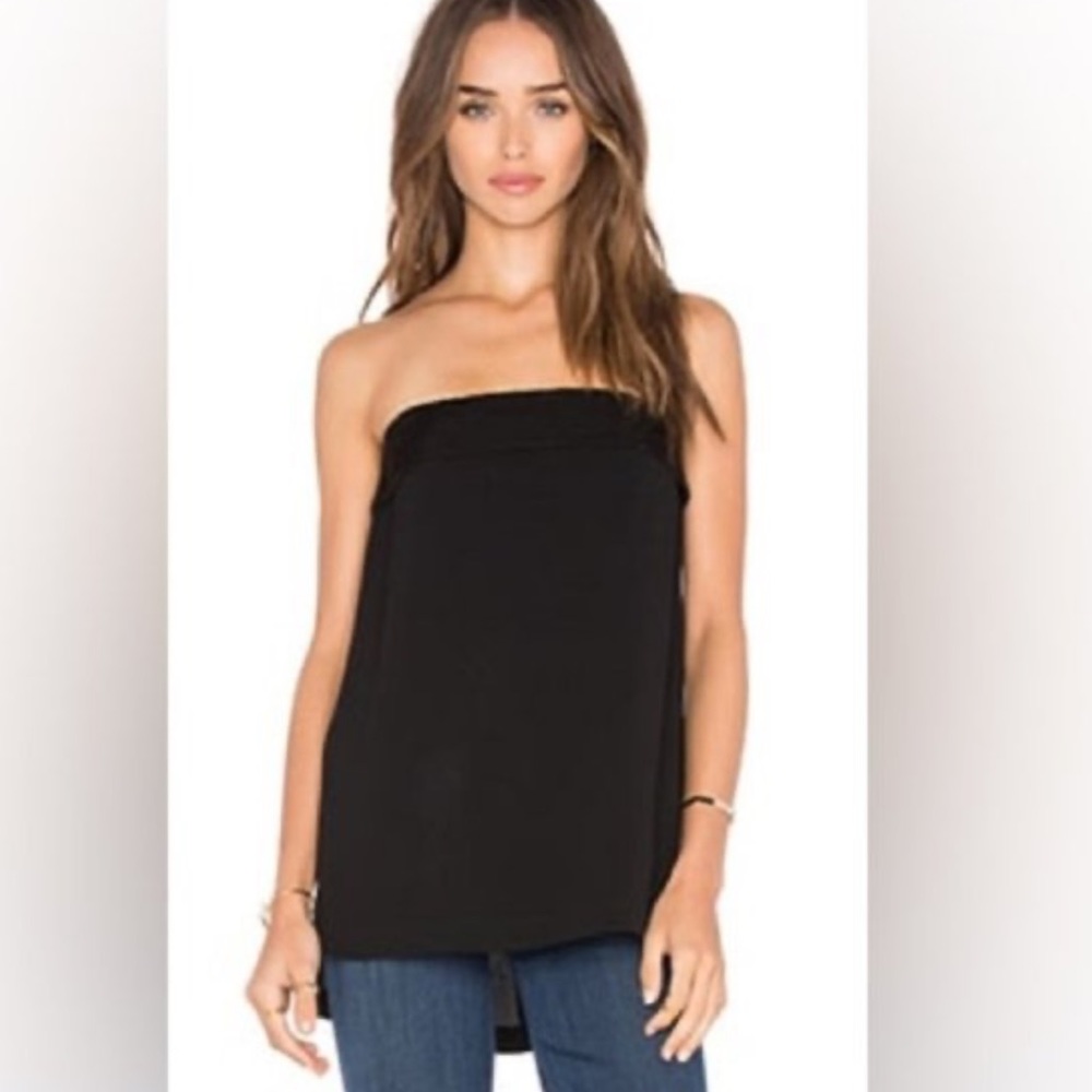 BCBGMAXAZRIA Lea Strapless Top in Black